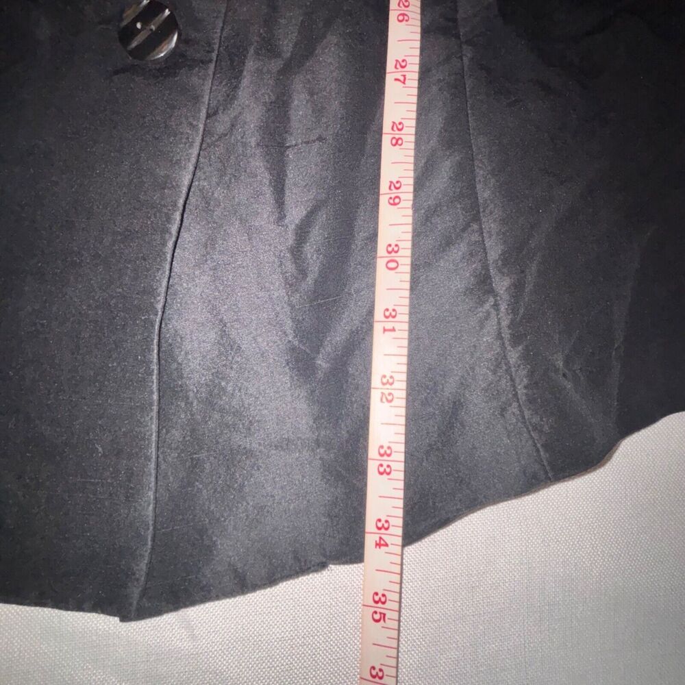 Vintage Silks by LSC Women's long shirt duster black‎ 100% silk medium - Picture 5 of 6